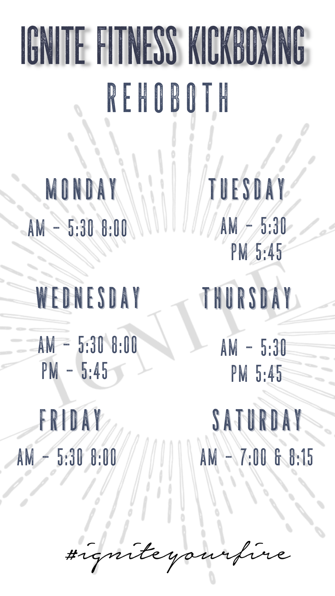 Contact Ignite Fitness Kickboxing